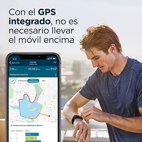 Fitbit Charge 4 Pulsera de actividad premium con GPS integrado, sumergible hasta 50m y 7 dias de batería, Negro Granito - Edición Especial