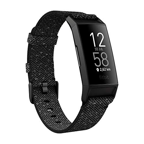 Fitbit Charge 4 Pulsera de actividad premium con GPS integrado, sumergible hasta 50m y 7 dias de batería, Negro Granito - Edición Especial