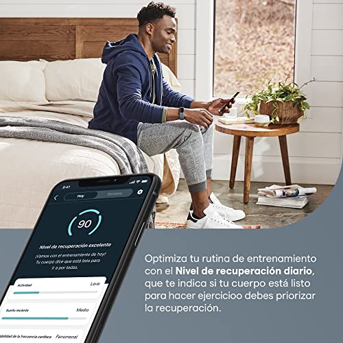 Fitbit Charge 5 Pulsera de actividad con 6 meses de servicio Premium incluidos, hasta 7 días de batería y función, Nivel de recuperación diario