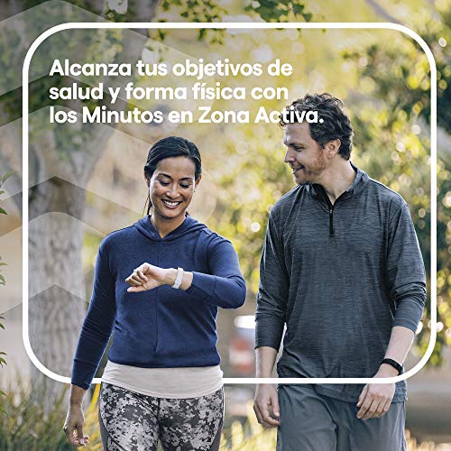 Fitbit Inspire 2 - Pulsera de salud y actividad física con ritmo cardiaco continuo, 1 año del servicio Fitbit Premium incluido y 10 días de batería, Negro