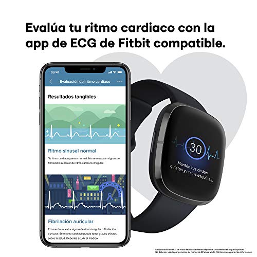 Fitbit Sense - Smartwatch avanzado de salud con herramientas avanzadas de la salud del corazón, gestión del estrés y tendencias de temperatura cutánea, Acero inoxidable dorado con Alexa integrada