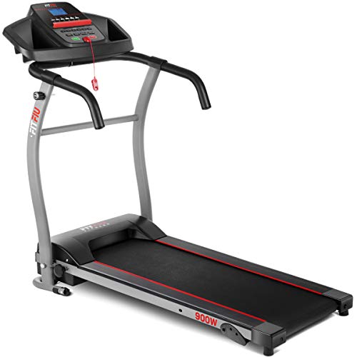 FITFIU Fitness MC-100 - Cinta de correr y andar Plegable, velocidad hasta 10 km / h, inclinación manual, superficie carrera 31 x 102 cm, potencia 900 W, pantalla LED, peso máx 120 kg