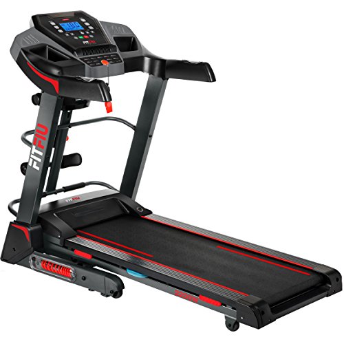 FITFIU Fitness MC-500 - Cinta de correr Plegable con Inclinación Automática, velocidad 18 km / h, pulsómetro, potencia 2200 W, Cinta fitness con superfície carrera 41 x 123 cm, peso máx 120 kg