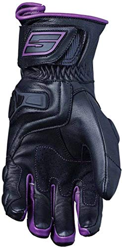 Five RFX 4 Guantes de moto para mujer, negro/lila, S