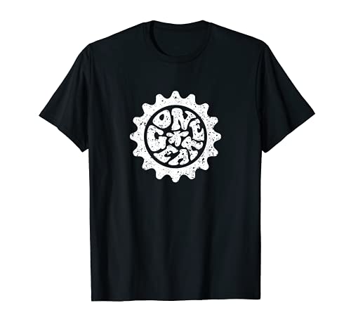 Fixie Bike Lover Ciclista de una sola velocidad de una pista de engranajes Camiseta