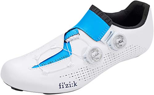 Fizik - Infinito R1 Movistar Team, Zapatillas de Ciclismo Unisex - Adulto, Unisex Adulto, R1INFIN18, Blanco y Azul, 47 EU