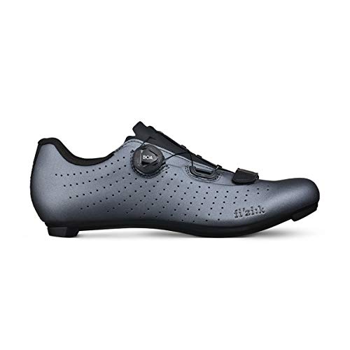 Fizik Overcurvas R5 Zapatillas de Ciclista, Hombre, Pistola Metálica Negra, 44 EU