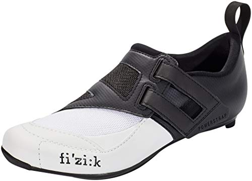 Fizik Powerstrap R4, Zapatillas de Triatlón Unisex Adulto, Blanco/Negro, 45