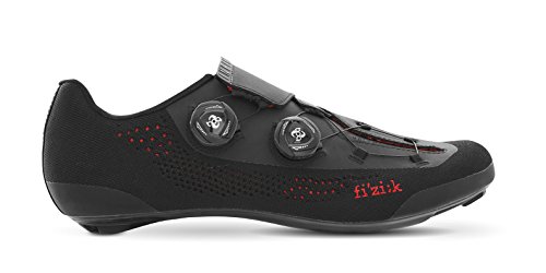 Fizik R1 Infinito - Zapatillas de Ciclismo (Tejido Negro, 9,5 cm)