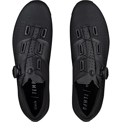 Fizik Tempo Overcurve R4 - Zapatillas de Ciclismo Unisex para Adultos, Color Negro, Talla 43 ½