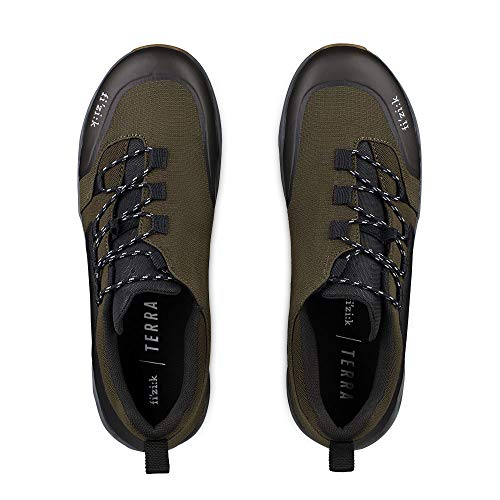 Fizik Terra Ergolace X67 Zapatillas de Ciclismo, Unisex, Oliva Y Caramelo, 46 EU