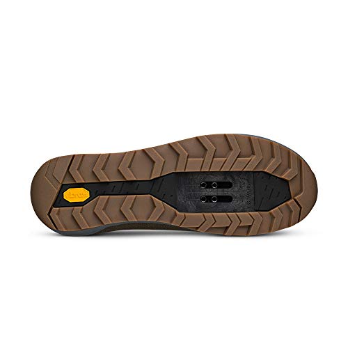 Fizik Terra Ergolace X67 Zapatillas de Ciclismo, Unisex, Oliva Y Caramelo, 46 EU