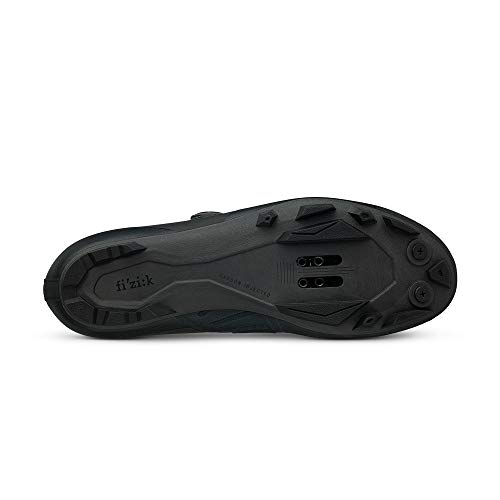 Fizik X3 Overcurve, Zapatillas de Bicicleta Unisex Adulto, Negro, 45 EU