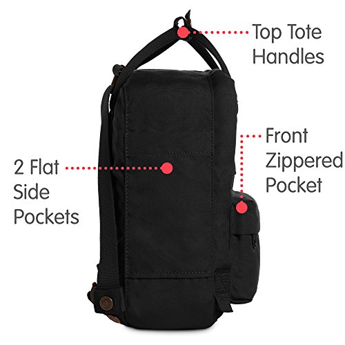 Fjällräven 23549 Mochila tipo casual, Negro (550/Black), 29 x 20 x 13 cm, talla única