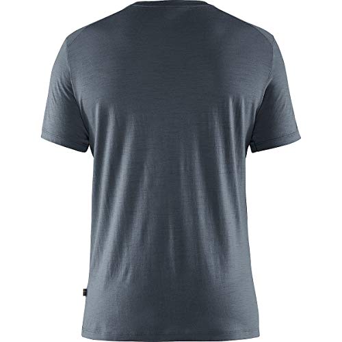 Fjallraven Bergtagen Thinwool SS M Camiseta, Hombre, Mountain Blue