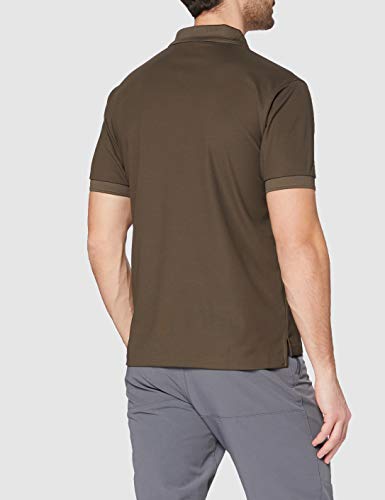 Fjallraven Crowley Pique Shirt M Camiseta, Hombre, Verde (633-Dark Olive), XL