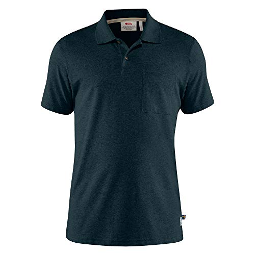 FJÄLLRÄVEN Greenland Re-Cotton Polo Shirt M, Hombre, Azul (Dark Navy), S