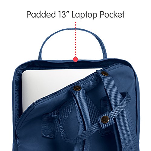 Fjallraven Kånken Laptop 13" Backpack, Unisex Adulto, Blue Ridge, OneSize