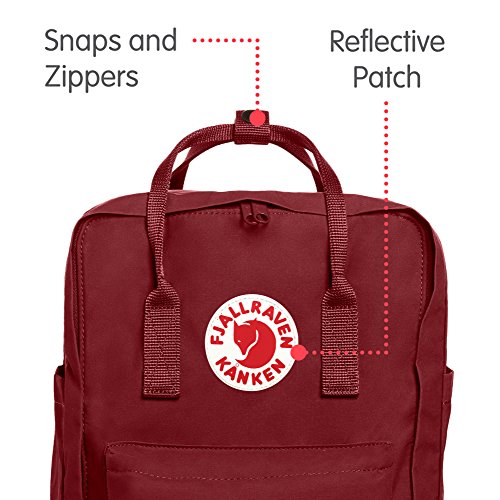 FJÄLLRÄVEN Kånken Laptop 15" Backpack, Unisex Adulto, ox Red, 40 x 28 x 16 cm, 18 L