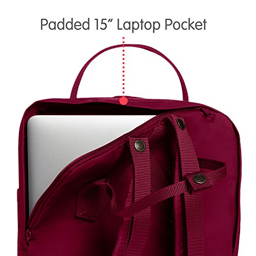 Fjallraven Kånken Laptop 15" Backpack, Unisex Adulto, Plum, OneSize