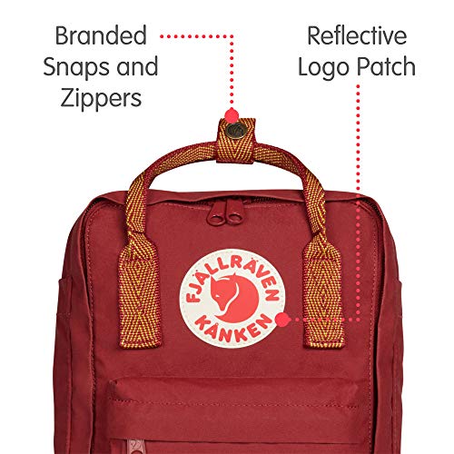 Fjallraven Kanken Mini Backpack, Unisex Adulto, ox Red-Goose Eye, OneSize