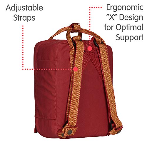 Fjallraven Kanken Mini Backpack, Unisex Adulto, ox Red-Goose Eye, OneSize