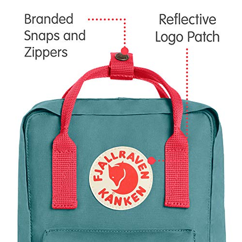 Fjällräven Kånken Mini Mochila de Senderismo Unisex Adulto, Multicolor (Frost Green/Peach Pink), 7 l (29 x 20 x 13 cm)