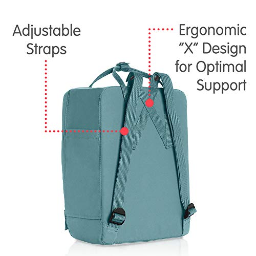 Fjällräven Kånken Mochila de senderismo, Unisex Adulto, Azul (Sky), 38 x 27 x 13 cm (H x W x L), 16.0 L