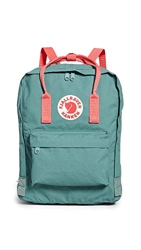 Fjällräven Kånken - Mochila, Unisex, Verde (Frost Green-Peach Pink), 38 x 27 x 13 cm