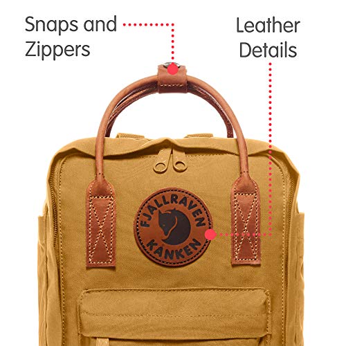 Fjällräven Kånken No.2 Mini Mochila, Unisex Adulto, Acorn, 20 x 13 x 29 cm / 7 litros