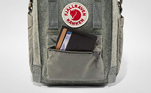 Fjallraven Kånken Re-Wool Sling Bolsa De Hombro, Adultos Unisex, Negro Rojo, Regular