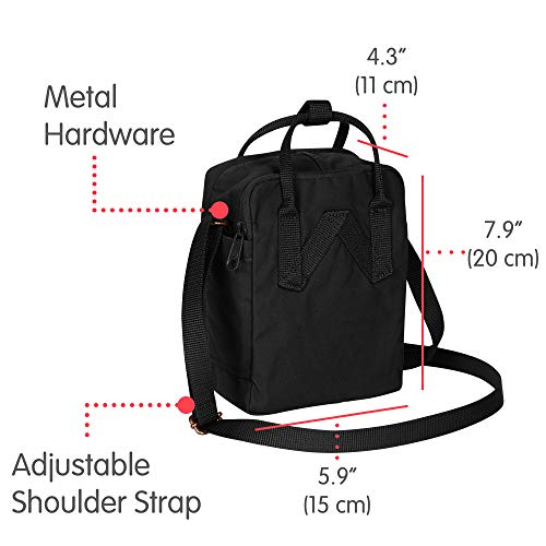 Fjallraven Kånken Sling Sports Backpack, Unisex-Adult, Black, One Size