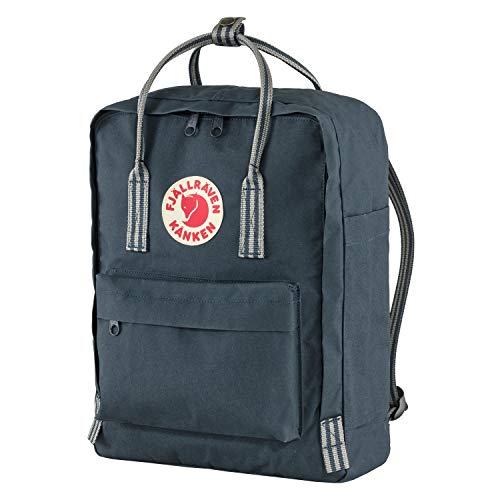 Fjallraven Kanken Sports Backpack, Unisex-Adult, Navy-Long Stripes, One Size