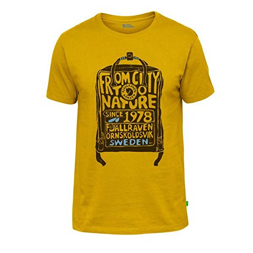 FJALLRAVEN Kånken T-Shirt M Camiseta, Hombre, Dandelion, XL