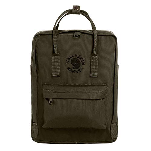 Fjallraven Re-Kånken Backpack, Unisex Adulto, Dark Olive, OneSize