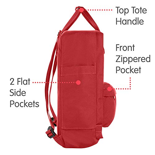 Fjallraven Re-Kånken Backpack, Unisex Adulto, Red, Talla Única