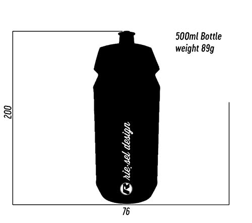 Flas:che Bottle di Riesel Design bottiglia da 0,5 l-Stickerbomb2018