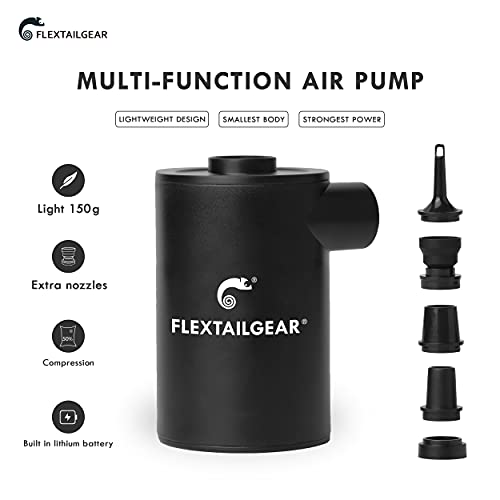 FLEXTAILGEAR MAX PUMP 2020 bomba de aire portátil con batería de 3600 Ma bomba de aire recargable USD inflado desinflado rápidos utilizado para colchón de aire juguetes de piscina