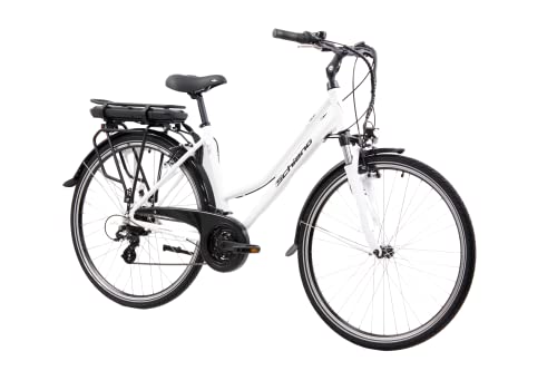 F.lli Schiano E- Ride Bicicleta, De Las Mujeres, Blanca, 28 ''