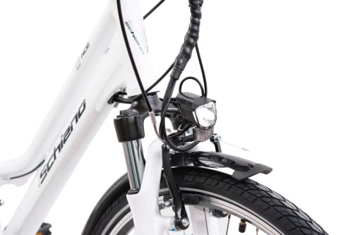 F.lli Schiano E- Ride Bicicleta, De Las Mujeres, Blanca, 28 ''