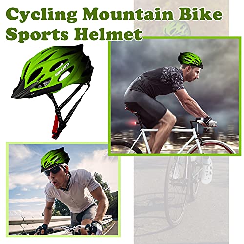 Flu Casco Bicicleta Adulto MTB Road Bicicleta Casco de Bicicleta Adulto Montaña Adultos Deportes Al Aire Libre Casco de Seguridad para Adultos Ligero Casco De Bicicleta para Hombres y Mujeres.