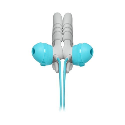 Focus 300 - Auriculares con diseño Deportivo (Tipo intraural, Resistente al Sudor, micrófono, 20-20000 Hz), Color Azul/Gris