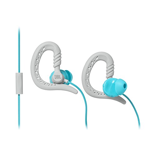 Focus 300 - Auriculares con diseño Deportivo (Tipo intraural, Resistente al Sudor, micrófono, 20-20000 Hz), Color Azul/Gris