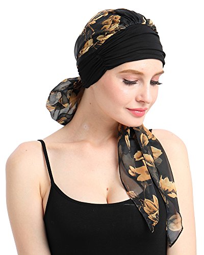 FocusCare Soft Womens Turbante Bandana Cabeza Envolver para el cáncer 100% bambú Fresco