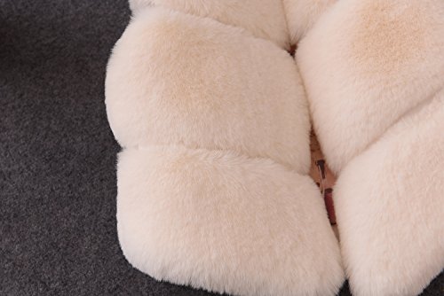 FOLOBE Los niños de otoño e Invierno Faux Fur Chalecos Los nuevos Cabritos imitación Fox Pelo Gilets Abrigos para Las niñas y los niños