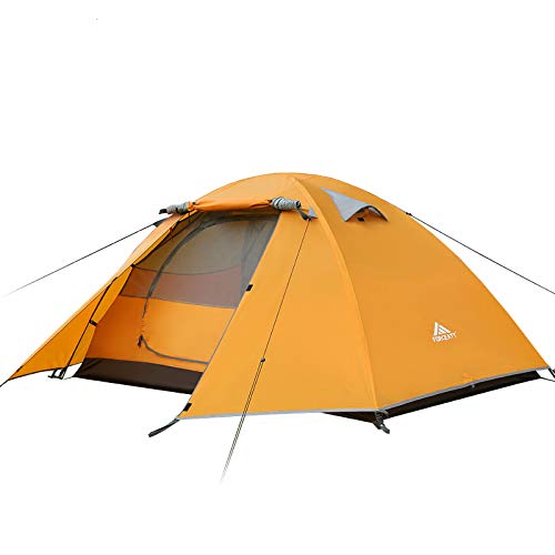 Forceatt Tienda De Campaña 2 Personas, con 100% A Prueba De UV/Viento/Impermeable, Tienda de Techo de Doble Capa Portátil Ultraligera, para Trekking, Camping, Playa, Aventura Etc