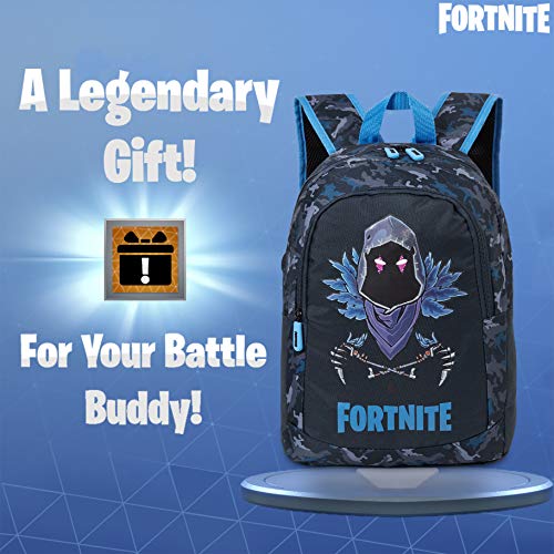 Fortnite Mochilas Escolares Juveniles, Mochila Escolar Estampado Fortnite Raven Para Niños, Mochila Negra Gran Capacidad Colegio Viaje Deporte, Regalos Para Niños Niñas Adolescentes (Azul Raven)