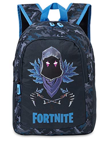 Fortnite Mochilas Escolares Juveniles, Mochila Escolar Estampado Fortnite Raven Para Niños, Mochila Negra Gran Capacidad Colegio Viaje Deporte, Regalos Para Niños Niñas Adolescentes (Azul Raven)