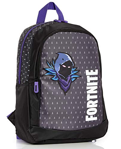 Fortnite Mochilas Escolares Juveniles, Mochila Escolar Estampado Raven Para Niños, Mochila Negra Gran Capacidad Colegio Viaje Deporte, Regalos Para Niños Niñas Adolescentes (Negro/MoradoRaven)