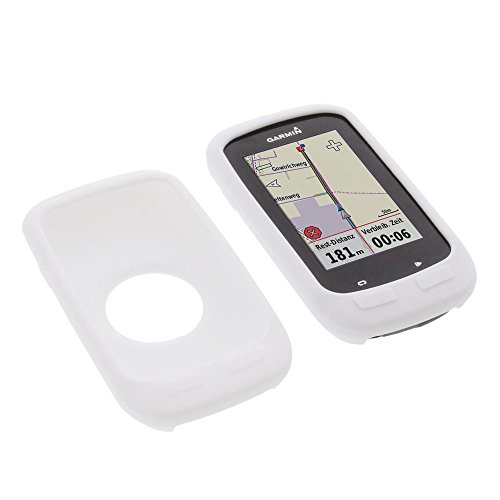 foto-kontor Funda para Garmin Edge 1000 Edge Explore 1000 Protectora Silicona Carcasa protección Blanca